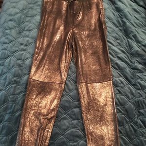 ZARA Gold Leggings